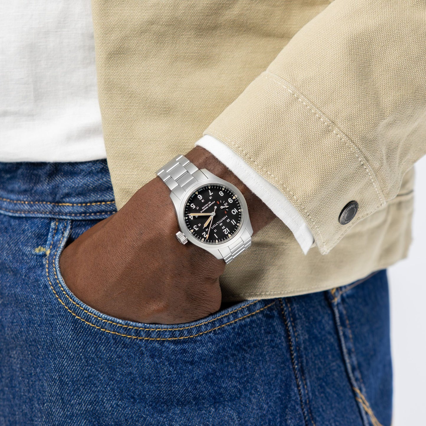 Hamilton - Orologio Uomo Hamilton 40mm Quadrante Nero - Nazareno Bancone Gioielli