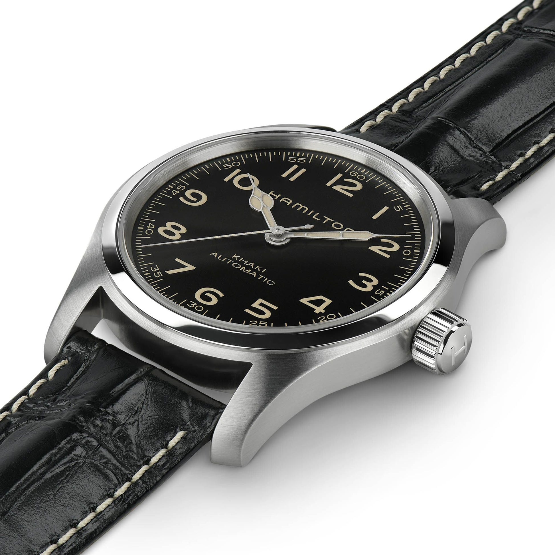 Hamilton - Orologio Uomo Hamilton 42mm In Acciaio Quadrante Nero - Nazareno Bancone Gioielli