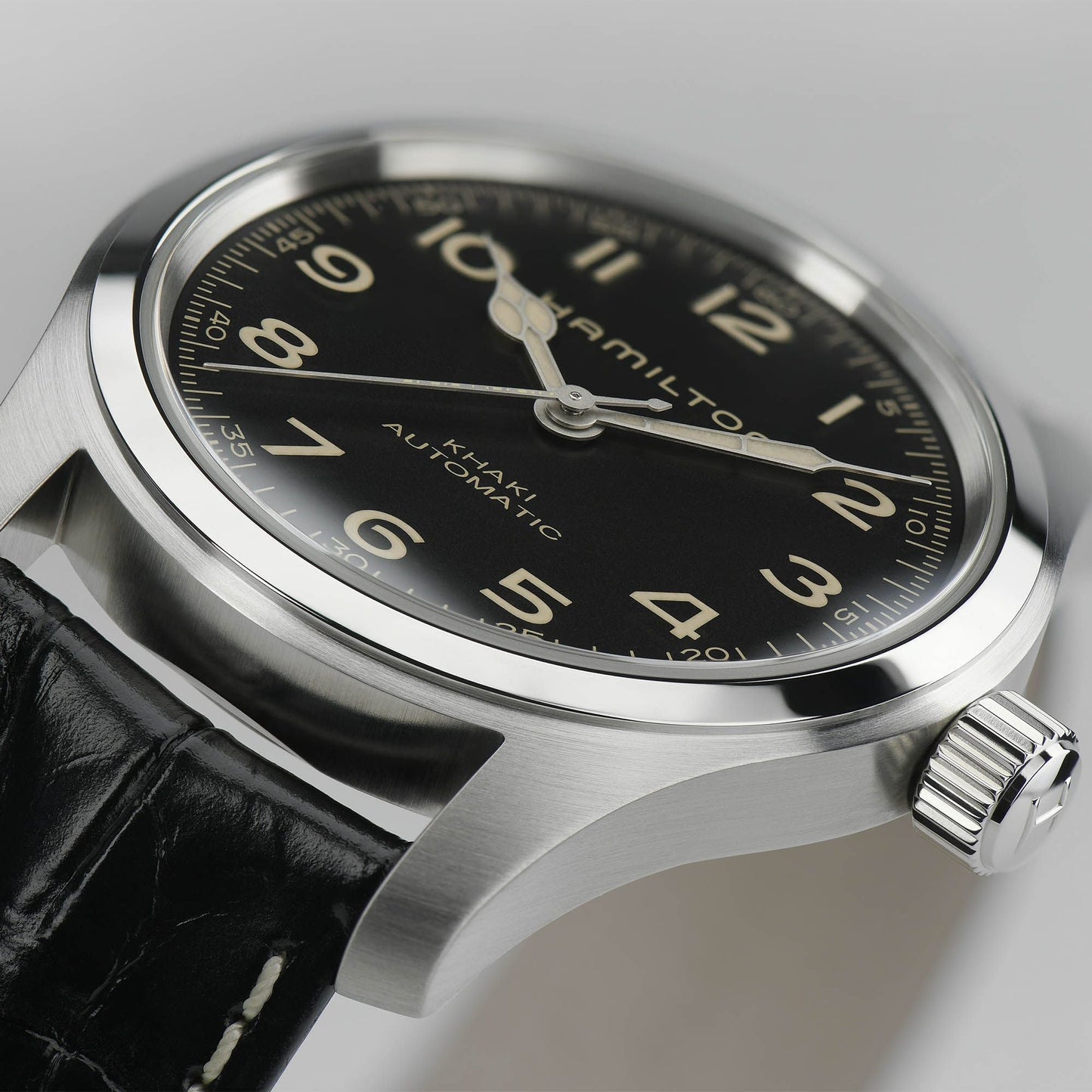 Hamilton - Orologio Uomo Hamilton 42mm In Acciaio Quadrante Nero - Nazareno Bancone Gioielli