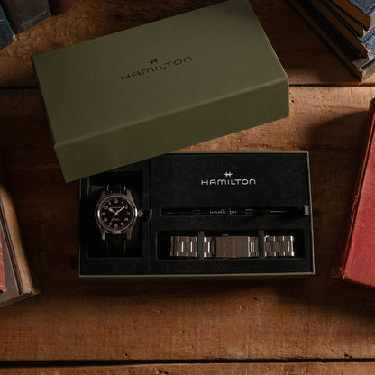 Hamilton - Orologio Uomo Hamilton 42mm In Acciaio Quadrante Nero - Nazareno Bancone Gioielli