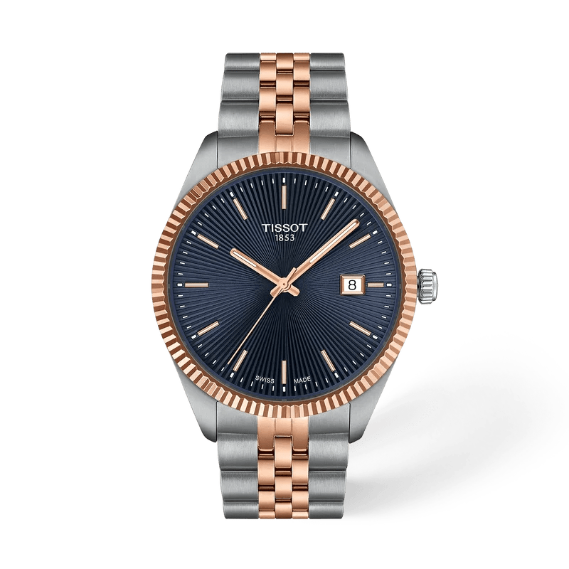 Tissot - Orologio Uomo Tissot Ballade 40mm Quarzo Uomo Bicolore Blu - Nazareno Bancone Gioielli