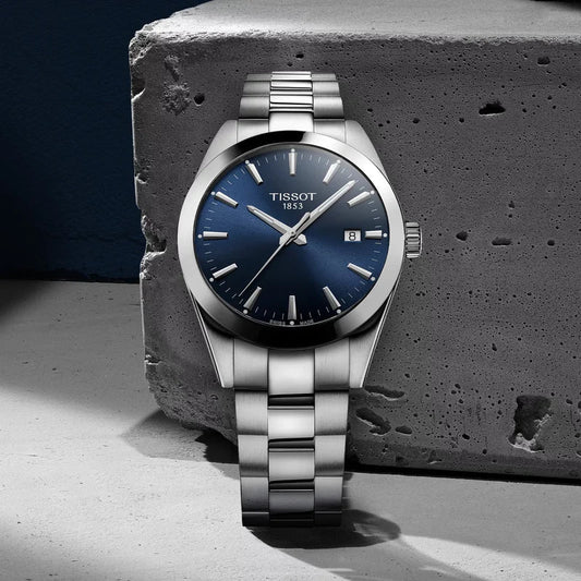 Tissot - Orologio Uomo Tissot Gentleman 40mm Quarzo Blu - Nazareno Bancone Gioielli