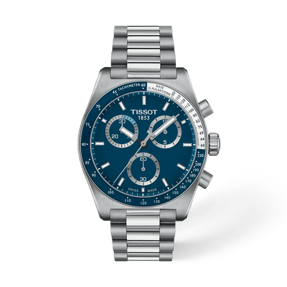 Tissot - Orologio Uomo Tissot PR516 40mm Chronograph Quarzo Blu - Nazareno Bancone Gioielli