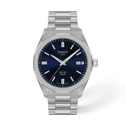 Tissot - Orologio Uomo Tissot PRC 100 Solar 39mm Blu - Nazareno Bancone Gioielli