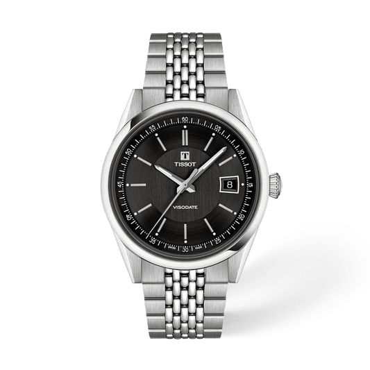 Tissot - Orologio Uomo Tissot Visodate 39mm Automatico Nero - Nazareno Bancone Gioielli