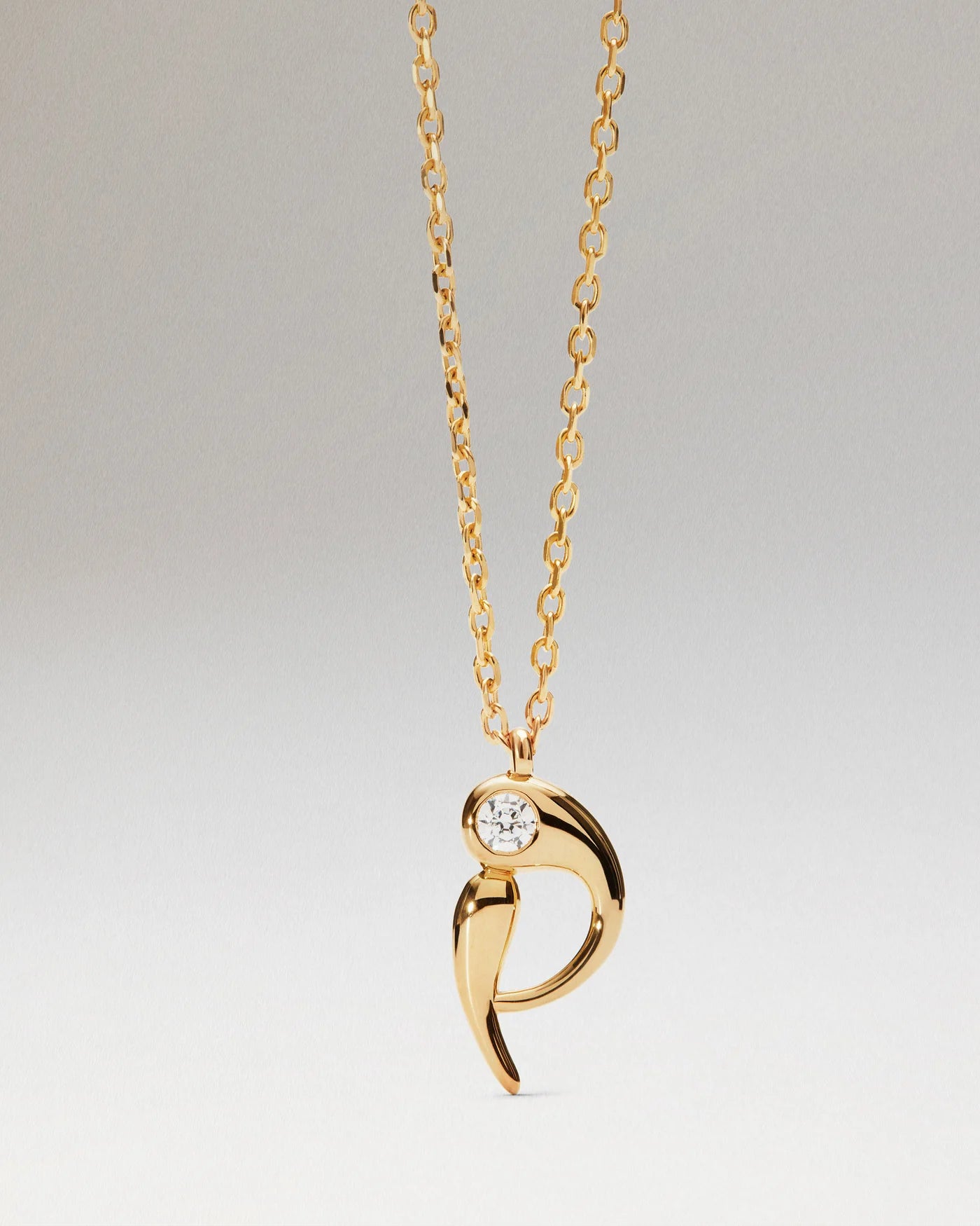 Collana Pdpaola Con Ciondolo In Argento 925 Con Iniziale Placcato Oro 18k O Rodio