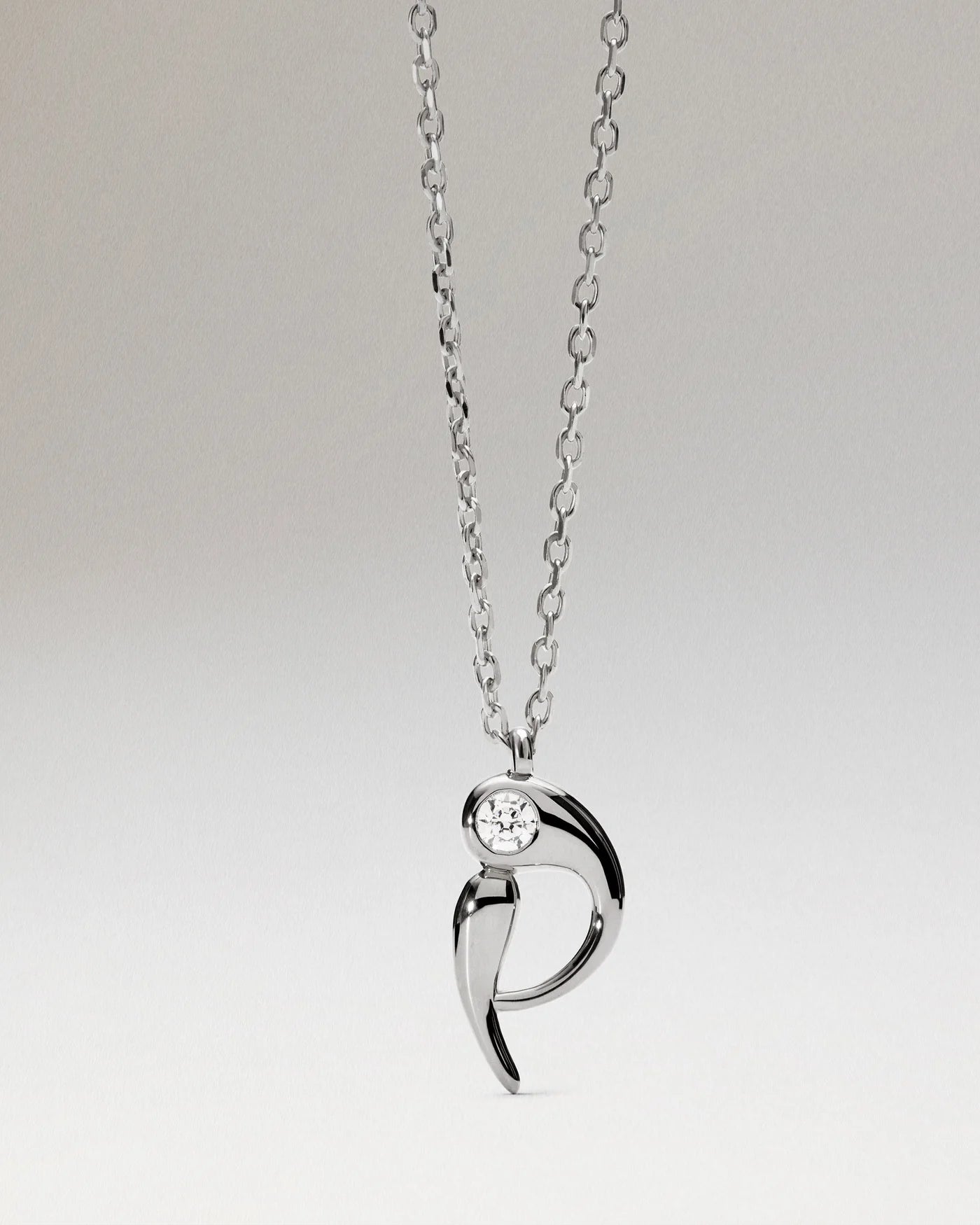 Collana Pdpaola Con Ciondolo In Argento 925 Con Iniziale Placcato Oro 18k O Rodio