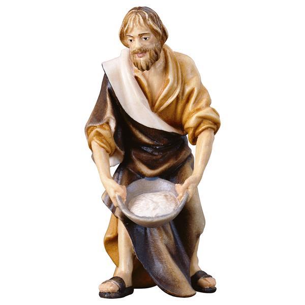 ULPE Wood Art - Pastore con sale in Legno per Presepe – Proporzionata per Figure Umane da 15 cm - Nazareno Bancone Gioielli