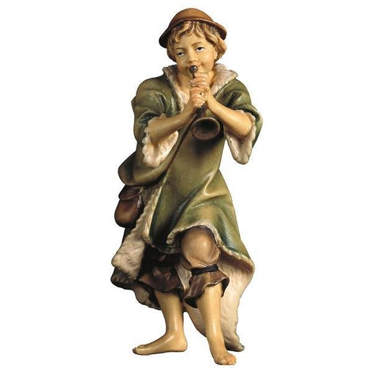ULPE Wood Art - Pastore con tromba in Legno per Presepe – Proporzionata per Figure Umane da 15 cm - Nazareno Bancone Gioielli