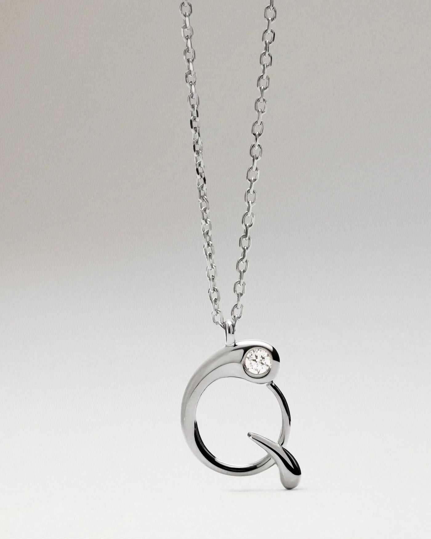 Collana Pdpaola Con Ciondolo In Argento 925 Con Iniziale Placcato Oro 18k O Rodio