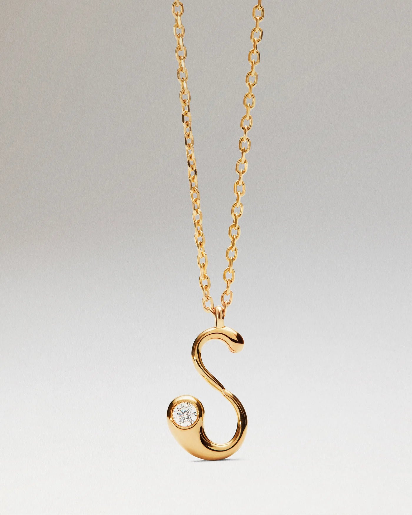 Collana Pdpaola Con Ciondolo In Argento 925 Con Iniziale Placcato Oro 18k O Rodio