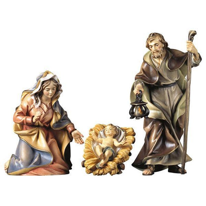 ULPE Wood Art - Sacra Famiglia in Legno per Presepe – Proporzionata per Figure Umane da 15 cm - Nazareno Bancone Gioielli