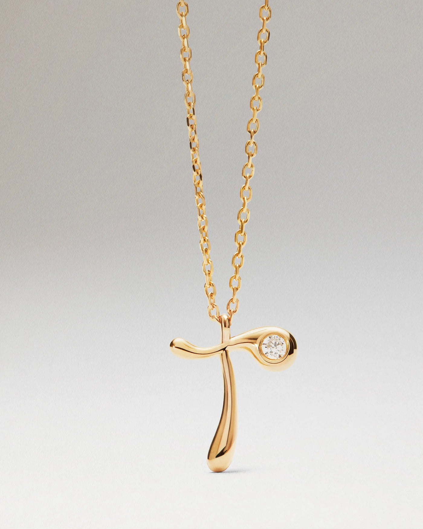 Collana Pdpaola Con Ciondolo In Argento 925 Con Iniziale Placcato Oro 18k O Rodio