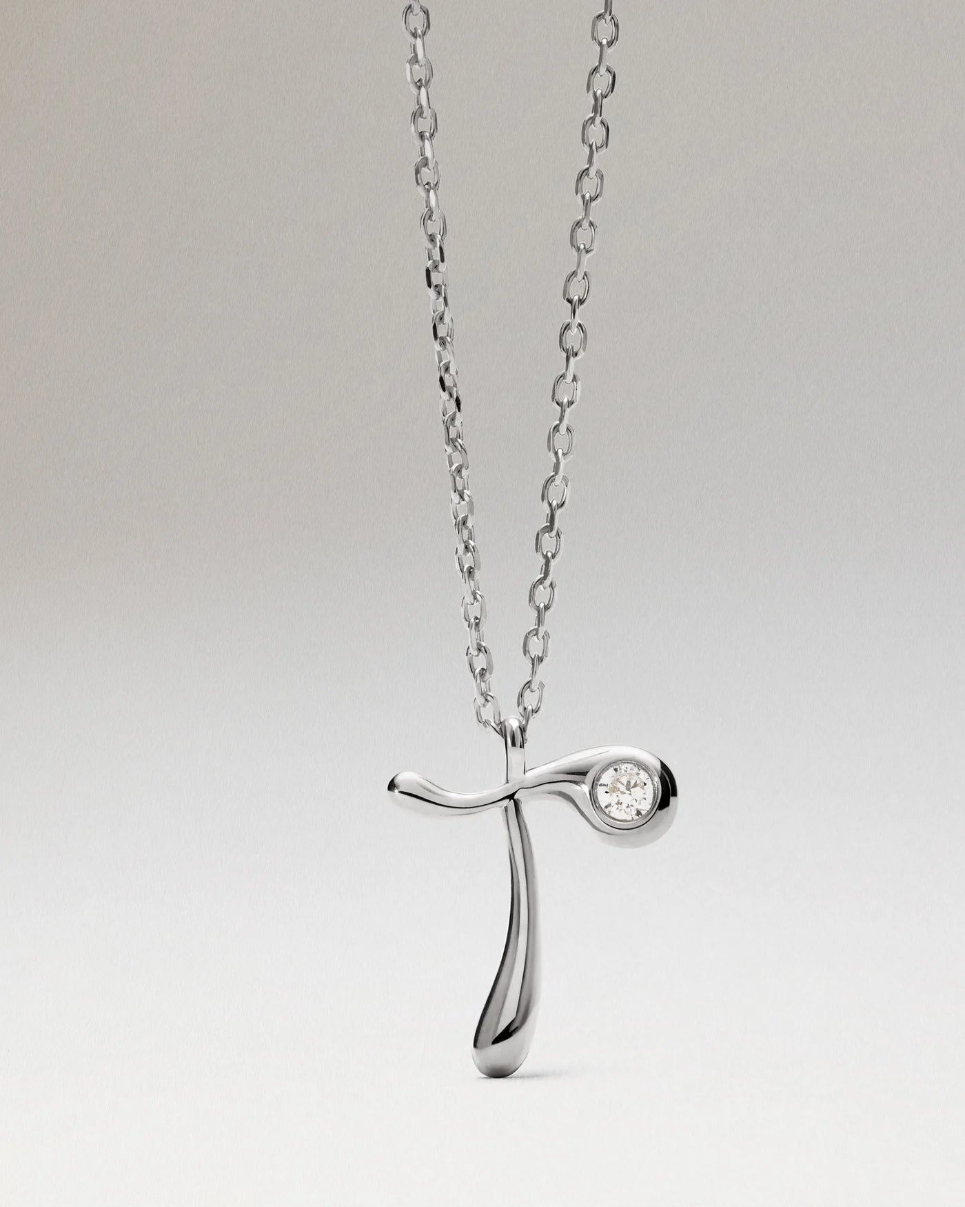 Collana Pdpaola Con Ciondolo In Argento 925 Con Iniziale Placcato Oro 18k O Rodio