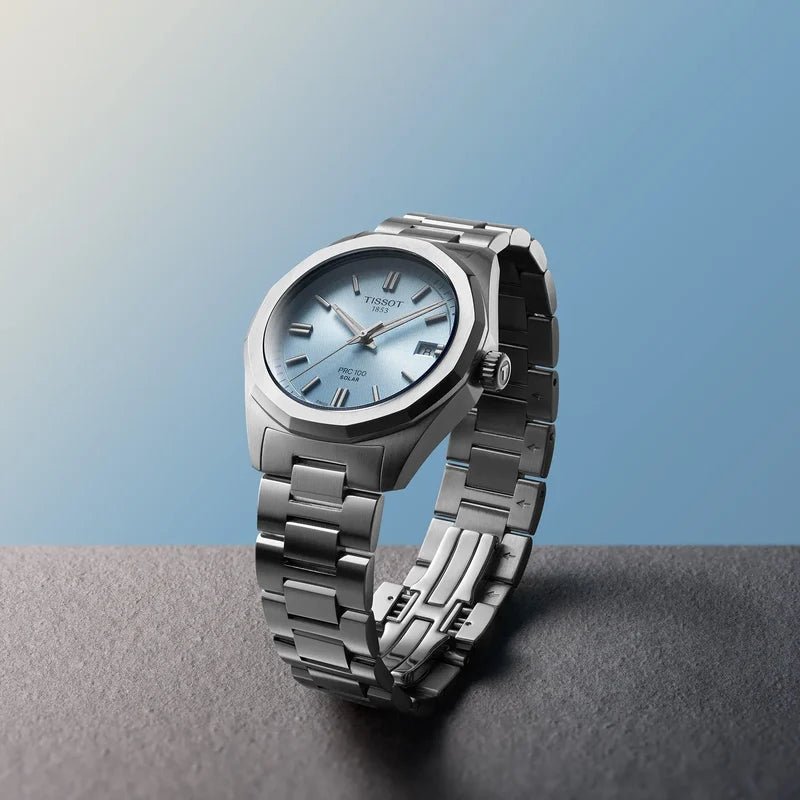 Tissot - Tissot PRC 100 Solar 34mm Azzurro - Nazareno Bancone Gioielli