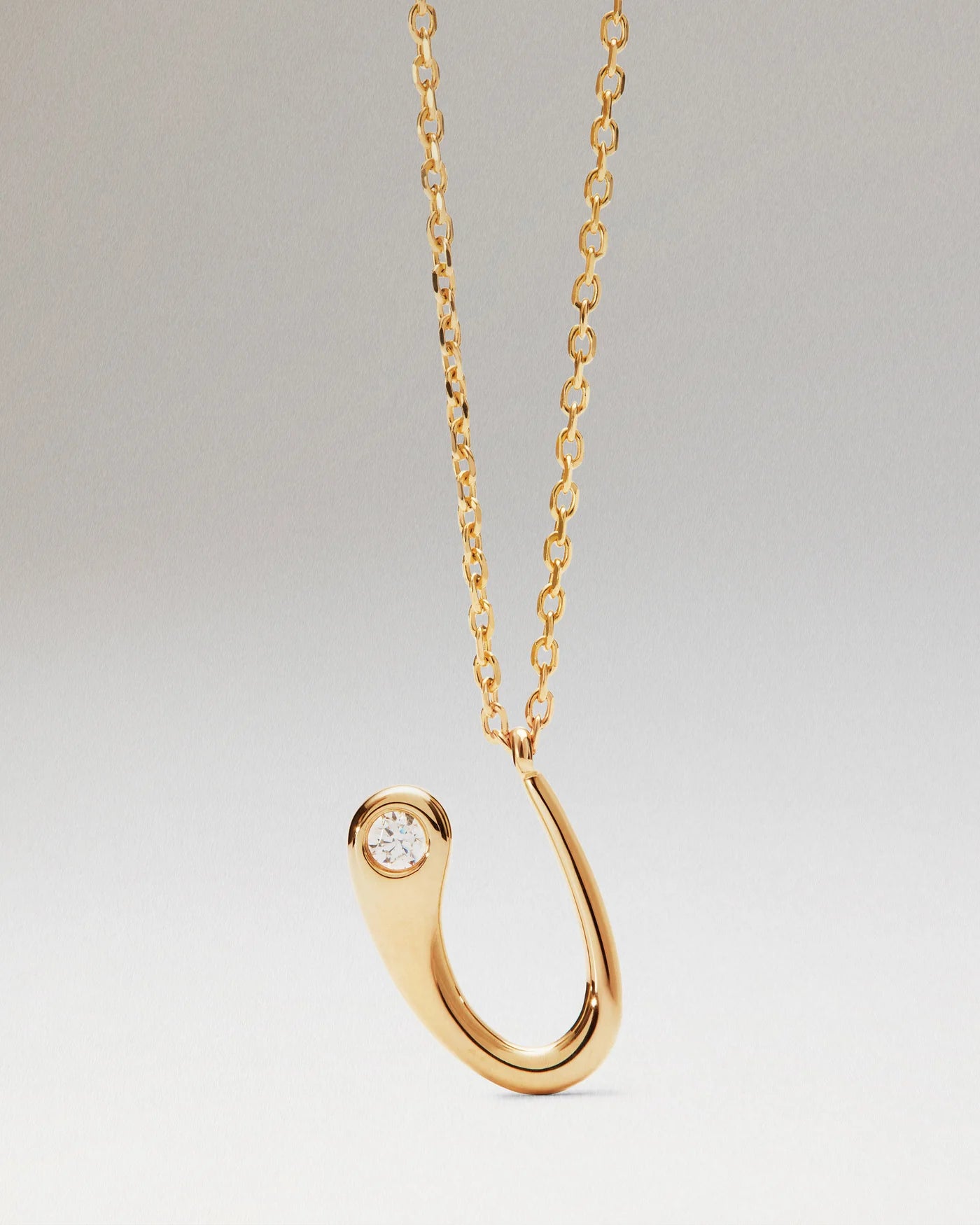 Collana Pdpaola Con Ciondolo In Argento 925 Con Iniziale Placcato Oro 18k O Rodio