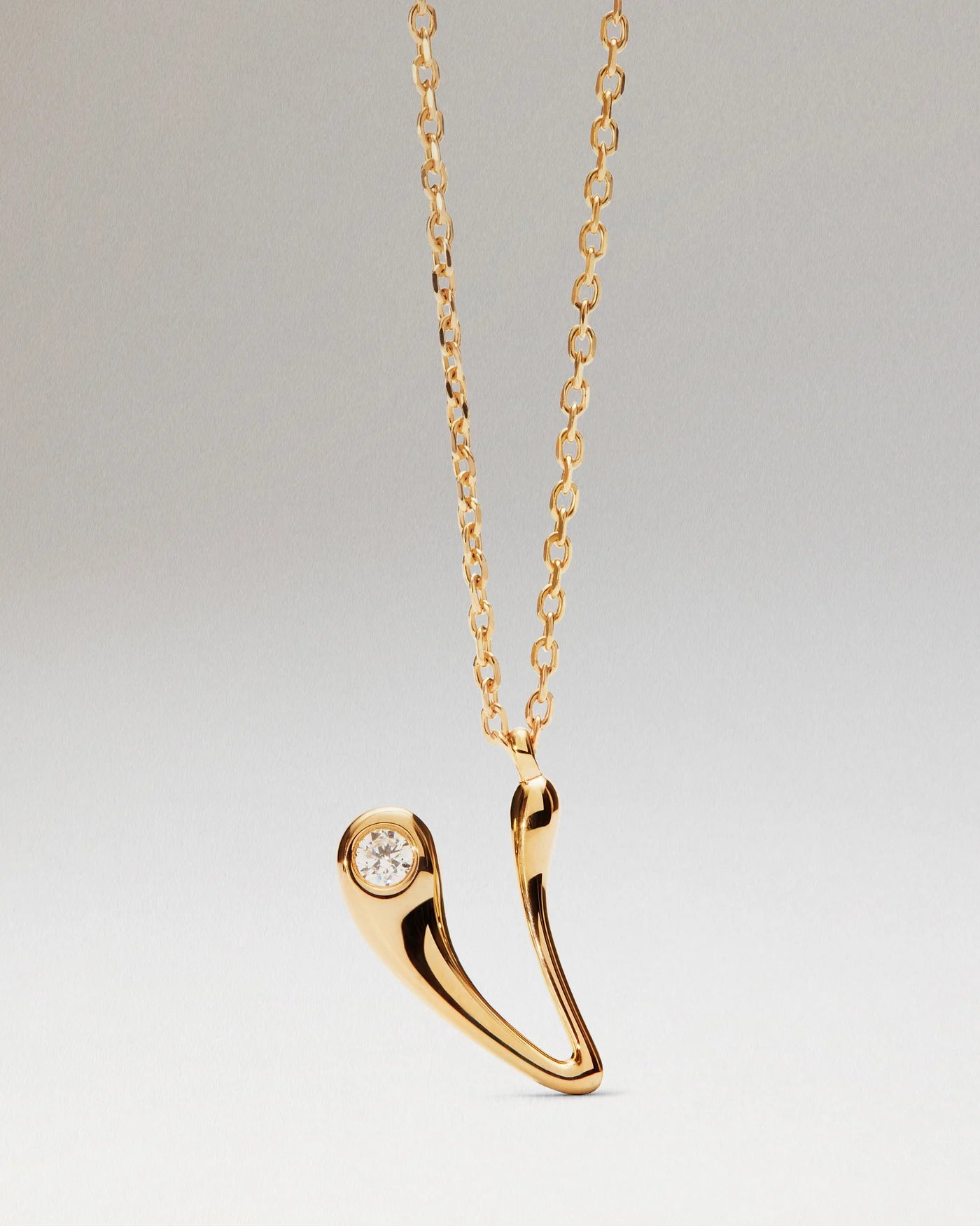 Collana Pdpaola Con Ciondolo In Argento 925 Con Iniziale Placcato Oro 18k O Rodio