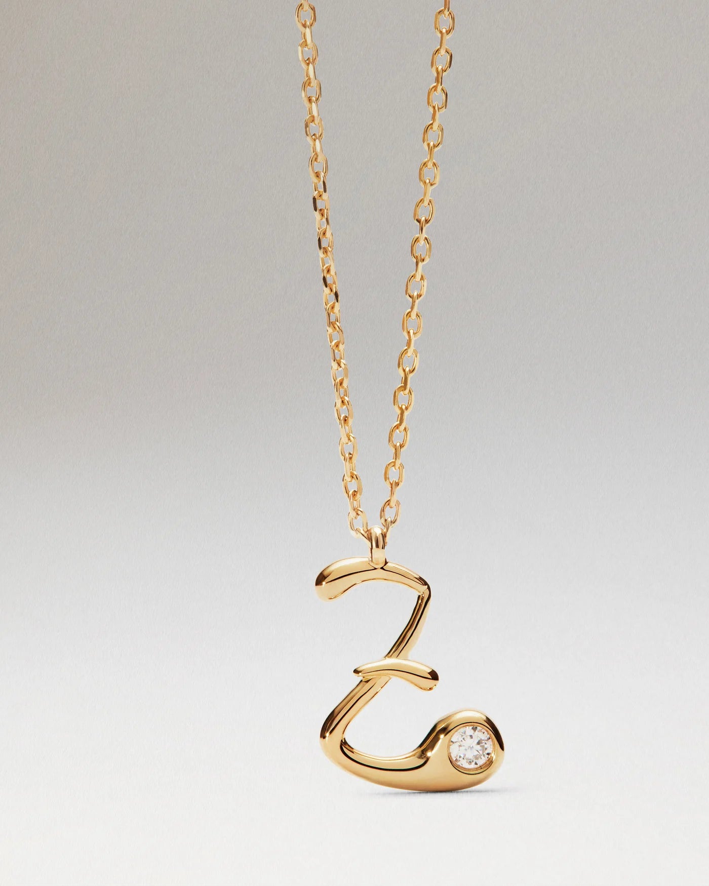 Collana Pdpaola Con Ciondolo In Argento 925 Con Iniziale Placcato Oro 18k O Rodio